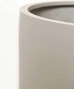 Okrúhly kvetináč CHICO, sklolaminát, priemer 40 x výška 40 cm, béžový