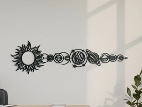 drevko Drevená nálepka Planéty Rozmer obrazu: 19 x 65 cm, Farba dekorácie: Čierna
