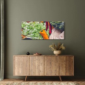 Obraz zeleniny (120x50 cm)