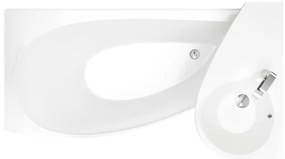 Ravak XJ1L1100000 - Závesné umývadlo AVOCADO 85x45 cm liaty mramor/biela