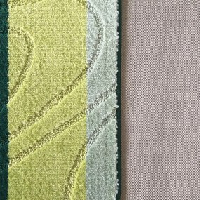 Protišmykové koberčeky zelenej farby do kúpeľne Šírka: 50 cm | Dĺžka: 80 cm