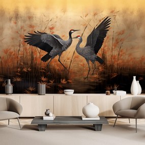 Gario Fototapeta Žeriavy v tŕstí Materiál: Vliesová, Rozmery: 100 x 70 cm