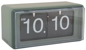 Karlsson Retro preklápacie hodiny KA6055GR – zelené 20 cm
