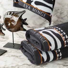 BAVLNENÝ UTERÁK EVA MINGE6 70X140 CM ČIERNA