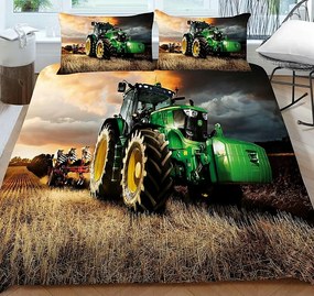 3D Obliečky Traktor Bavlna 70x90 140x200 cm