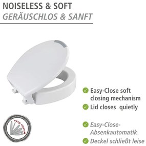 Biele WC sedadlo Wenko Secura Comfort