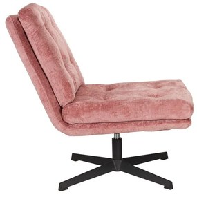 Ružové otočné kreslo Kai – White Label