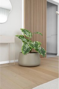 Kvetináč GORDO, sklolaminát, výška 29 cm, béžový