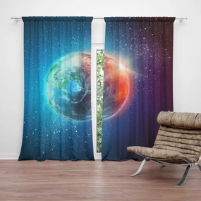 Sablio Záves Zem vo vesmíre: 2 ks 140x250 cm