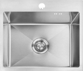 Rea Leo, 1-komorový oceľový drez 500x450x185 mm, oceľová, ZLE-06003