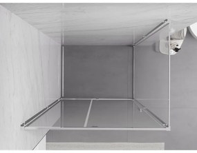 Mexen Exo, sprchovací kút s krídlovými dverami 115 x 80 cm, 6mm číre sklo, chrómový profil, 819-115-080-01-00