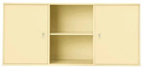 Svetložltá nízka závesná komoda 133x61 cm Mistral – Hammel Furniture