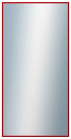 DANTIK - Zrkadlo v rámu, rozmer s rámom 50x100 cm z lišty Hliník červená (7269210)