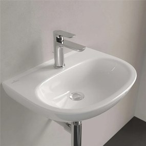 VILLEROY &amp; BOCH O.novo závesné umývadielko s otvorom, s prepadom, 500 x 380 mm, biela alpská, 43405101