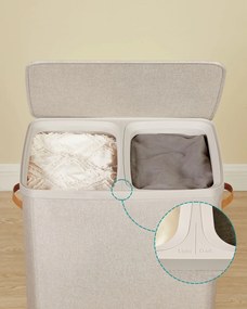 Kôš na bielizeň Daisy Beige 2x85l