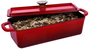 Silvercrest®  Liatinový hrniec/forma na chlieb Premium (obdĺžnikový tvar, červená)  (100393138)
