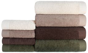Bavlnený froté uterák BOHO 50x90 cm krémový