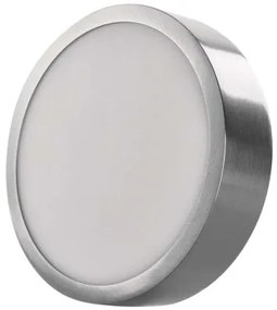LED prisadené svietidlo, kruhové, strieborné, 12,5W, CCT