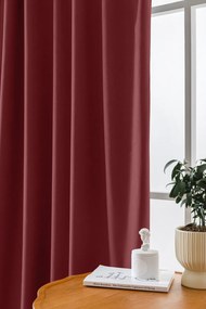 Vínový zatemňovací záves VELVET 135x250 cm Zavesenie: Riasiaca páska