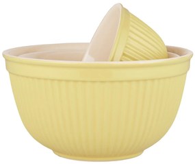 IB Laursen Žlté keramické misky MYNTE LEMONADE, set 3 ks