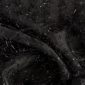 ZÁVES NA KRÚŽKOCH LAUREL 140X250 CM ČIERNA