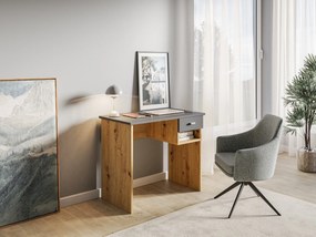 Písací stôl Colin 90 cm dub artisan/antracit