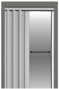 Skladacie dvere 004 07 sivý dub 80 cm