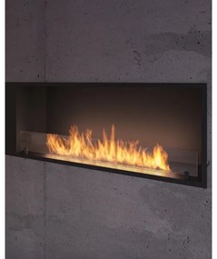 InFire - Vstavaný BIO krb 49,4x124,4 cm 6kW čierna