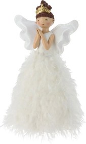 Vianočná dekorácia Anjel Feather LED, 22 x 36 cm