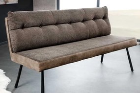 Dizajnová čalúnená lavica s taštičkovými pružinami Avignon taupe hnedá 160cm