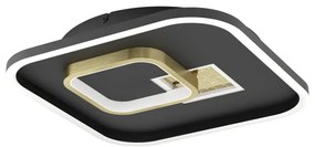 Eglo 901245 - LED Stropné svietidlo TIRIOLO LED/16,2W/230V+1xLED/9,2W čierna/zlatá