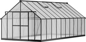 Skleník 245 x 305 x 606 cm, zosilnená konštrukcia, polykarbonát 6 mm