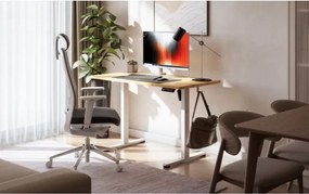 Elektrický výškovo nastaviteľný stôl Mark Adler Leader 6.9 Dub Craft / biely