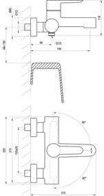 Ravak X070115 - Vaňová batéria PURI lesklý chróm