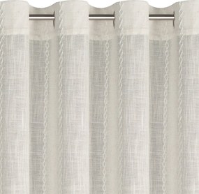 ZÁVES NA KRÚŽKOCH JULIANA 140X250 CM PRÍRODNÁ