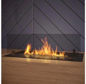InFire - Vstavaný BIO krb 8,5x60 cm 3,5kW čierna IF0071