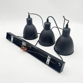 Brilagi - LED luster na lanku RIDDY 3xE27/60W/230V čierna