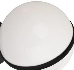 Exteriérové nástenné svietidlo Circulo, 1x biele plastové tienidlo, b