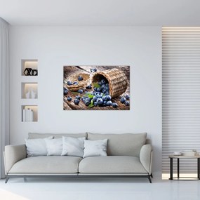 Obraz - Šťavnaté čučoriedky (90x60 cm)