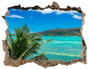 Fotoobraz díra na stěnu Seychely coast nd-k-93632488