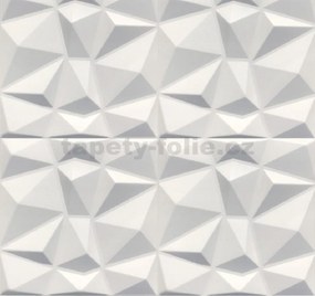 Stropné panely 3D XPS 0001, cena za kus, rozmer 50 cm x 50 cm, DIAMANT biely, IMPOL TRADE