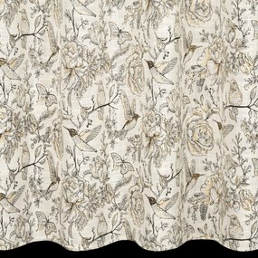 ZÁVES NA KRÚŽKOCH LUCINA 140X250 CM KVETY