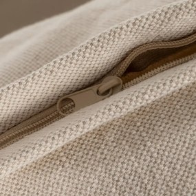 Krémová ľanová pohovka 200 cm – Ixia