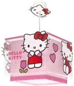Dalber 73262 - Detský luster HELLO KITTY 1xE27/15W/230V ružový