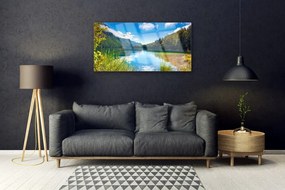 Obraz plexi Hory les príroda jazero 100x50 cm