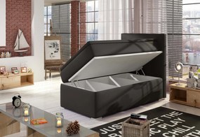 Čalúnená posteľ boxspring ROCCO, 90x200, sawana 14, levá