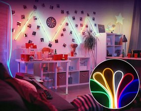 LED pásik 12V vodeodolný 50m NEON 8W/m neutrálna farba - estetický flexibilný tesný