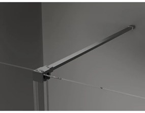 Mexen Velar, sprchový kút s posuvnými dverami 120 x 100 cm, 8mm sklo námraza, grafit brúsený, 871-120-100-31-66