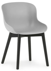 Stolička Hyg Chair – sivá/čierny dub