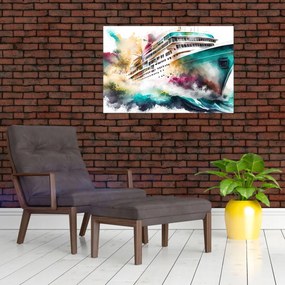 Obraz - Akvarelové more (90x60 cm)